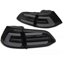Volkswagen Golf VII Variant 2013-2017 s OEM LED - zadné LED BAR svetlá čierna/dymová SEQ