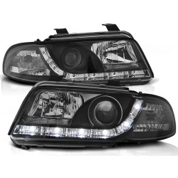 Audi A4 94-98 - predné čierna svetlá s LED svietením