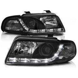 Audi A4 99-00 - predné čierna svetlá s LED svícením