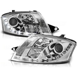 Audi TT 99-05 - predné chrom svetlá s LED svietením