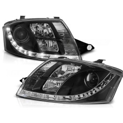 Audi TT 99-05 - predné čierna svetlá s LED svietením