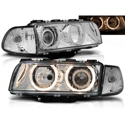 BMW E38 94 - 98 - predné chrom svetlá s ANGEL EYES