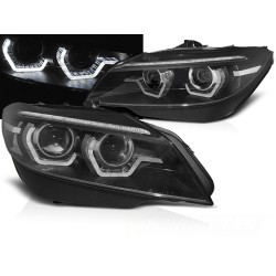 BMW Z4 E89 09-13 - predné čierna svetlá s LED 3D pre xenón a dynamickým blinkerom
