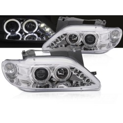 Citroen Xsara 97-00 - predné svetlá Angel Eyes CHRÓMOVÁ