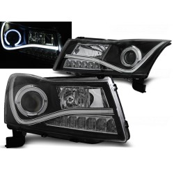 CHEVROLET CRUZE 09-12 - predné čierna svetlá ANGEL EYES a led svietením