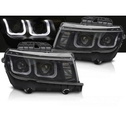 CHEVROLET CAMARO 2013-2015 - predné svetlá LED ČIERNA