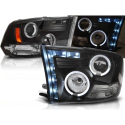 DODGE RAM 09-11 - predné čierna svetlá ANGEL EYES