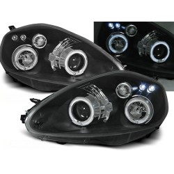 FIAT GRANDE PUNTO 05-08 - predné čierna svetlá ANGEL EYES