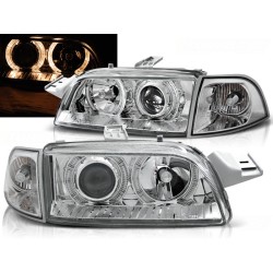 FIAT PUNTO 93-99 - predné chrom svetlá ANGEL EYES