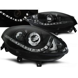 FIAT BRAVO II 07-15 - predné čierna svetlá s LED svietením