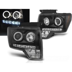 FORD F150 MK12 08-14 - predné čierna svetlá ANGEL EYES