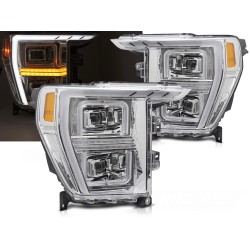 FORD F150 MK 14 2020-2023 - predné LED svetlá TUBE CHROM