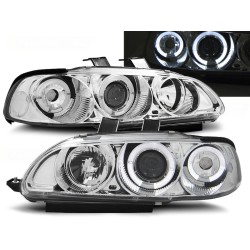HONDA CIVIC 91-95 2D / 3D - predné chrom svetlá ANGEL EYES