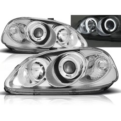 HONDA CIVIC 95-99 - predné chrom svetlá ANGEL EYES