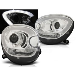 BMW MINI (COOPER) R60 R61 COUNTRYMAN 10-14 - predné chrom svetlá TUBE LIGHT