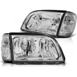 MERCEDES W140 91-98 - predné chrom svetlá