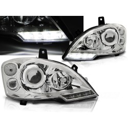 MERCEDES VITO W639 10-14 - predné chrom svetlá s LED denným svietením