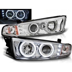 MITSUBISHI GALANT 8 (EA0) 96-06 - predné chrom svetlá ANGEL EYES CCFL
