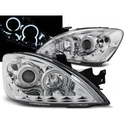 MITSUBISHI LANCER 7 04-07 - predné chrom svetlá s LED svietením