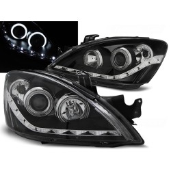 MITSUBISHI LANCER 7 04-07 - predné čierna svetlá s LED svietením