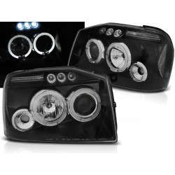 NISSAN FRONTIER US VERSION 01-04 - predné čierna svetlá ANGEL EYES