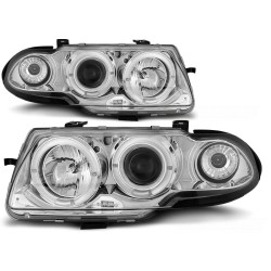OPEL ASTRA F 91-94 - predné chrom svetlá ANGEL EYES