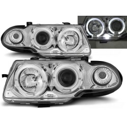 OPEL ASTRA F 94-97 - predné chrom svetlá ANGEL EYES