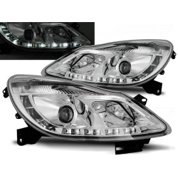 OPEL CORSA D 06-11 - predné chrom svetlá s LED svietením
