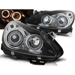 OPEL CORSA D 06-11 - predné čierna svetlá ANGEL EYES