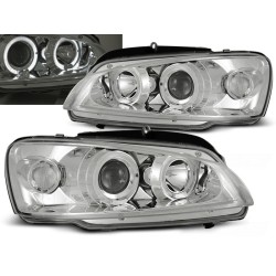 PEUGEOT 106 96-03 - predné chrom svetlá ANGEL EYES
