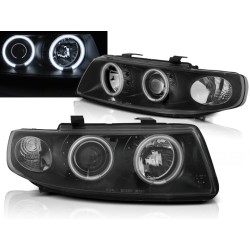 SEAT LEON / TOLEDO 99-04 - predné čierna svetlá ANGEL EYES CCFL
