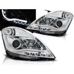 SUZUKI SWIFT 05-10 - predné chrom svetlá TUBE LIGHT