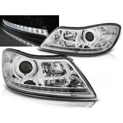 ŠKODA OCTAVIA 09-12 - predné chrom svetlá s LED svietením