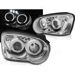 SUBARU IMPREZA II GD 03-05 - predné chrom svetlá ANGEL EYES