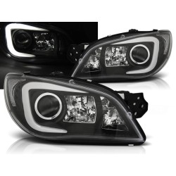 SUBARU IMPREZA II GD 06-07 - predné čierna svetlá TUBE LIGHT
