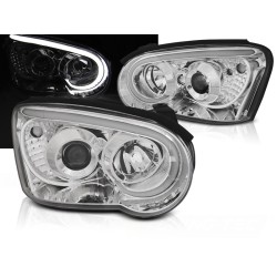 SUBARU IMPREZA II GD 03-05 - predné chrom svetlá TUBE LIGHT