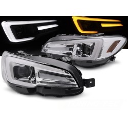 SUBARU WRX 14-22 - predné chrómové LED svetlá DRL