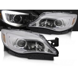 SUBARU WRX 2008-2014 - predné svetlá TUBE LIGHT chrómové