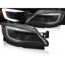 SUBARU WRX 2008-2014 - predné svetlá TUBE LIGHT čierna