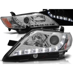 TOYOTA CAMRY 6 XV40 06-09 - predné chrom svetlá s LED svietením