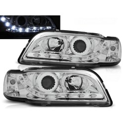VOLVO S40 / V40 96-00 - predné chrom svetlá LED svietením