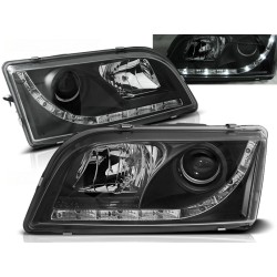 VOLVO S40 / V40 96-03 - predné čierna svetlá LED svietením