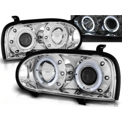 VW GOLF 3 91-97 - predné chrom svetlá ANGEL EYES