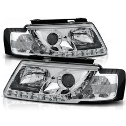VW PASSAT B5 96-00 - predné chrom svetlá s LED svietením