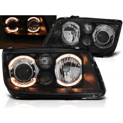 VW BORA 98-05 - predné čierna svetlá ANGEL EYES