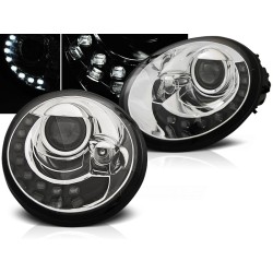 VW NEW BEETLE 98-05 - predné chrom svetlá s LED svietením