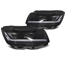Volkswagen T6 2015-2019 - Predné LED svetlá čierna DRL