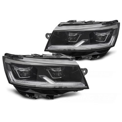 Volkswagen T6.1 2020-2024 - Predné LED svetlá ČIERNA DRL