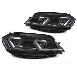 Volkswagen Golf VII 2017-2019 - Predné FULL LED svetlá SILVER SEQ DRL
