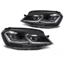 Volkswagen Golf VII 2013-2017 - Predné LED svetlá strieborné SEQ